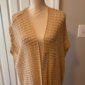 JEANNE PIERRE Cream Open Knit Cardigan